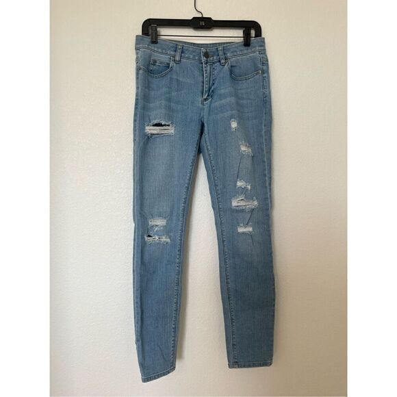 Two by Vince Camuto Distressed Ankle Jeans - Picture 1 of 7
